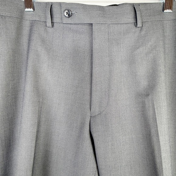 Calvin Klein Other - Calvin Klein Mens Grey Dress Pants Flat Front Suit Slacks Size 38W x 32L